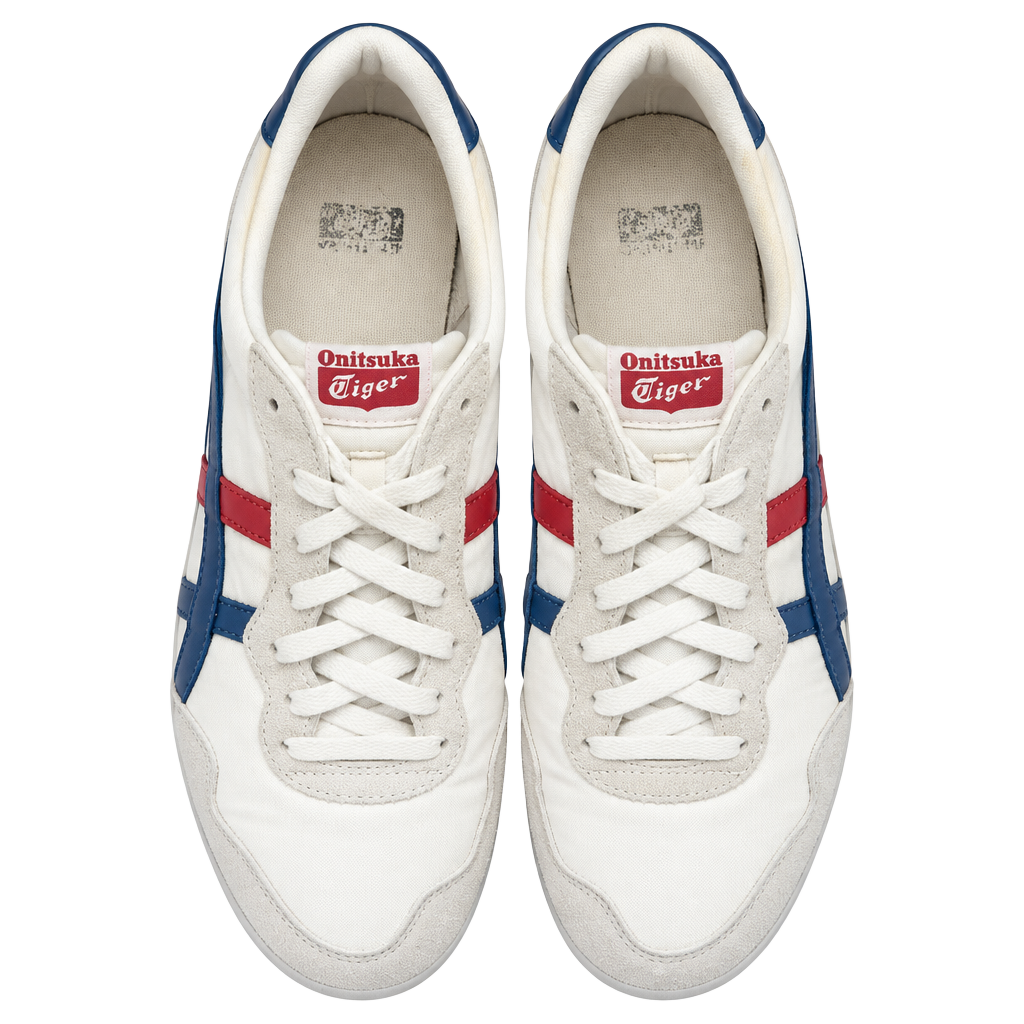 Onitsuka Tiger Serrano Size 10.5 White Blue Red Sneakers D109L 1
