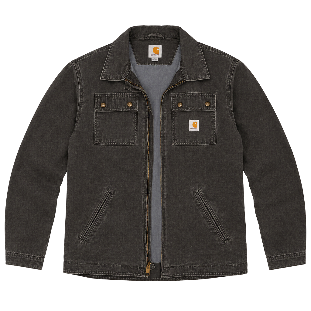 Carhartt Heated Jacket Size M Brown Ripstop Canvas Utility Coat 1