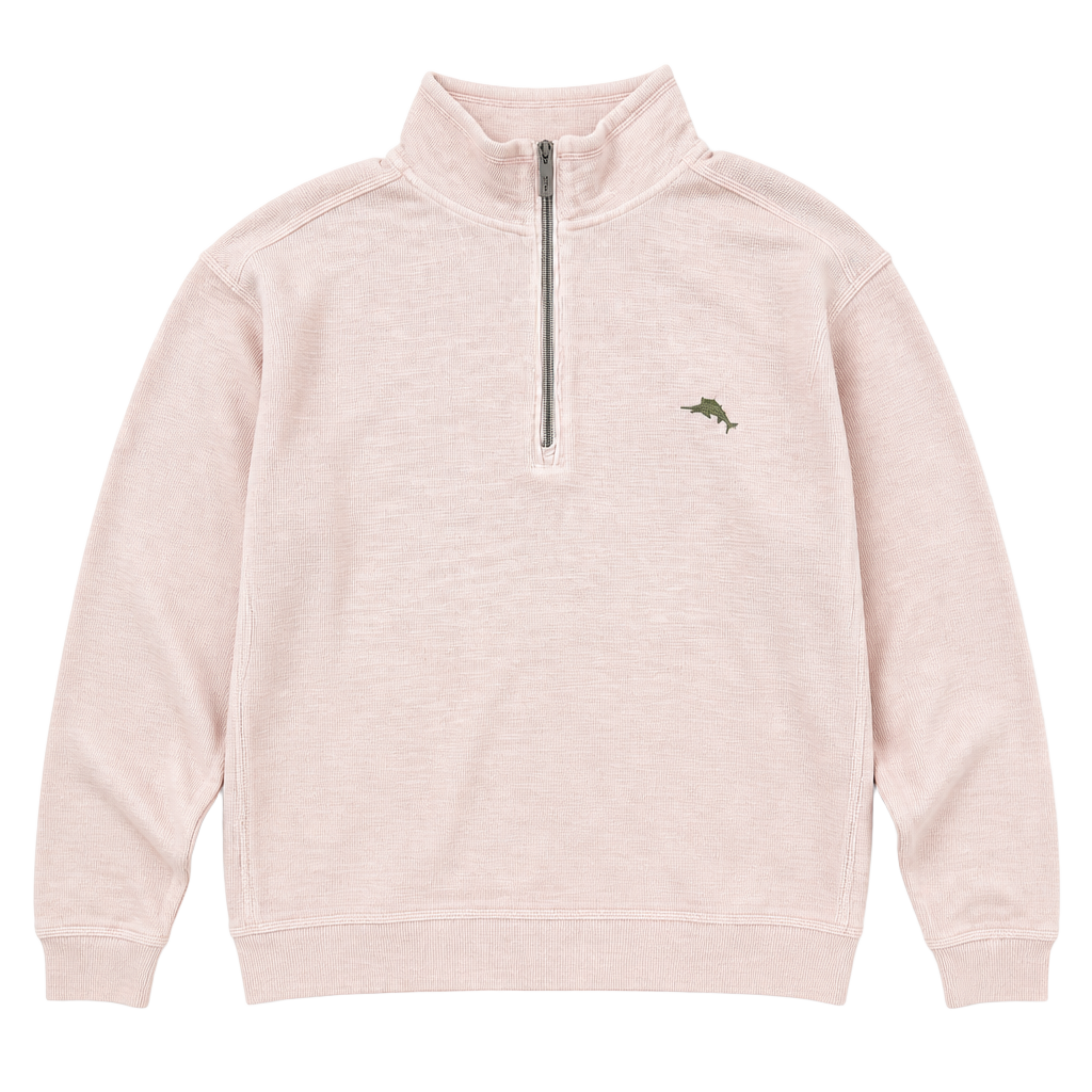 Tommy Bahama Tobago Bay Half-Zip Pullover Sweatshirt in Pink 1