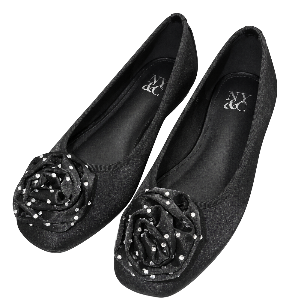 New York & Company Ballet Flats Size 6.5 Black 1