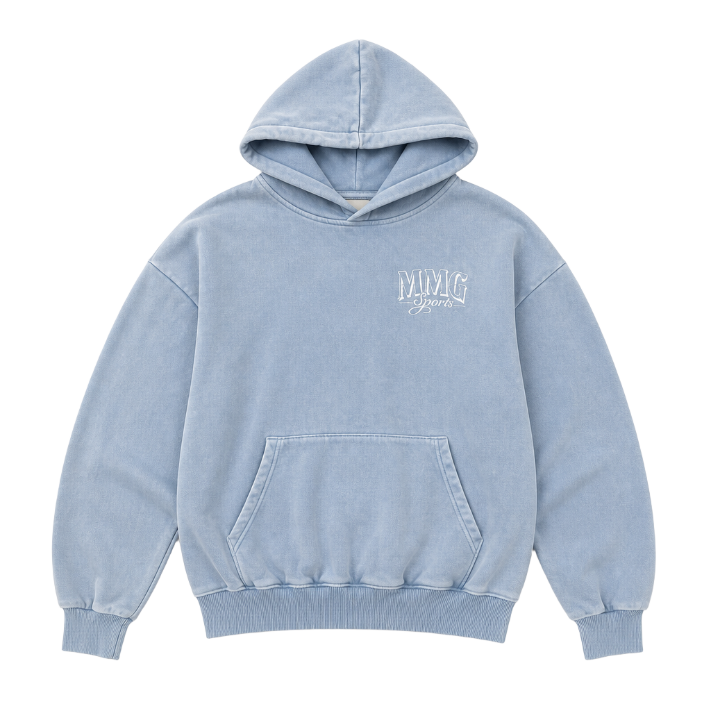 MMG Sports Hoodie Size S Light Blue Graphic Truck 1