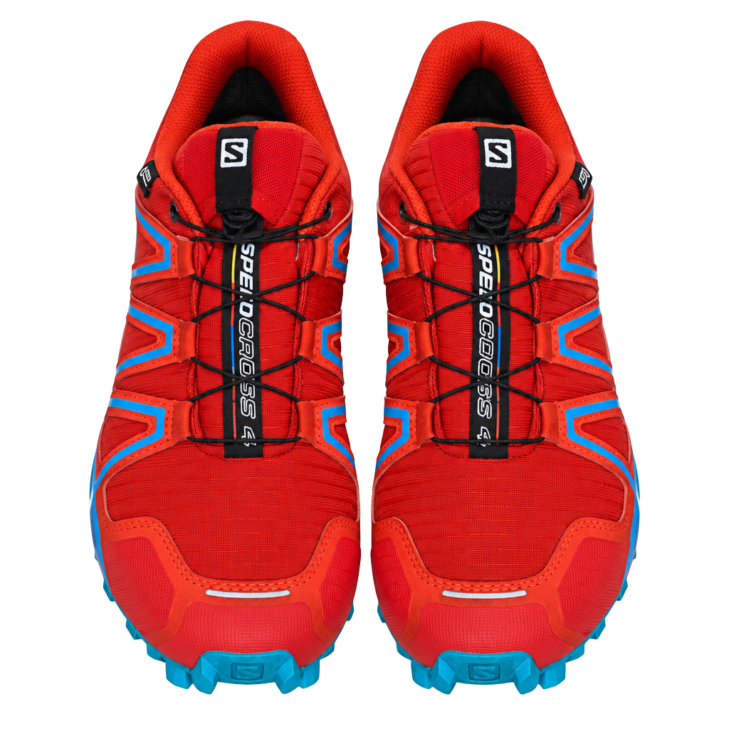 Salomon Speedcross 4 Size 7 Red Blue Trail Running Shoes 1