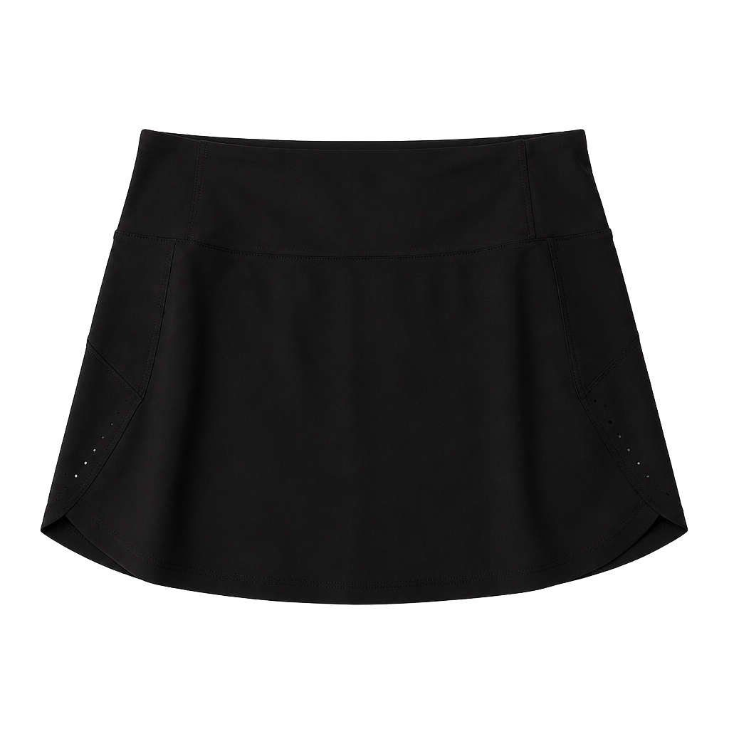 Athleta Run With It 14" Skort Size M Black Athletic Skirt 1