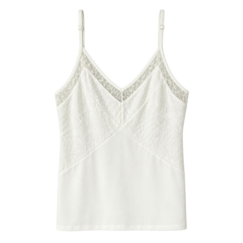 White House Black Market Camisole Size S White Lace V-Neck Cami Top 1