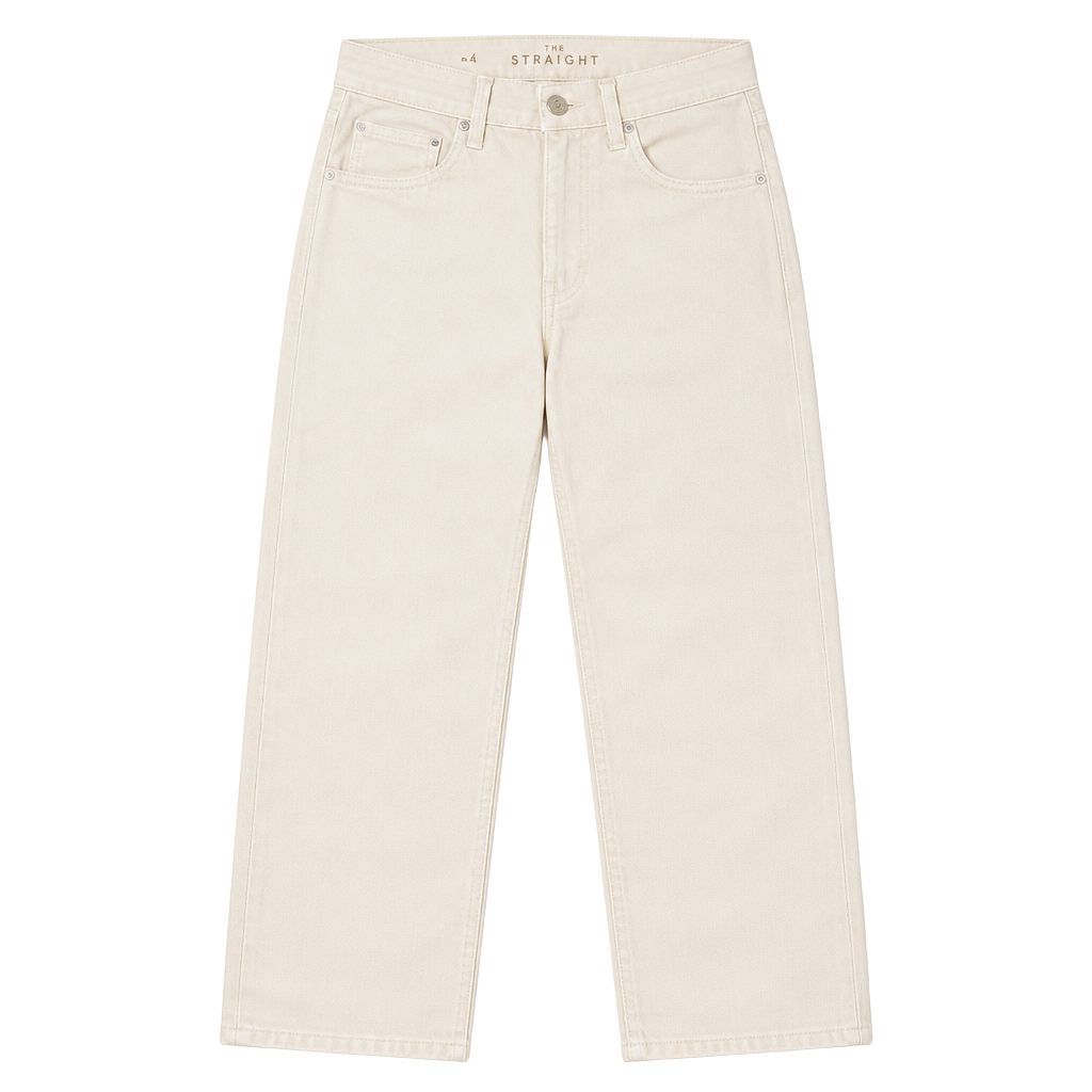 White House Black Market The Straight High-Rise White Jeans Size 4 1