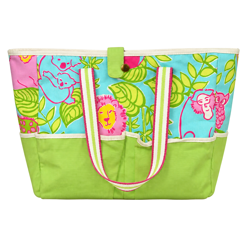 Vintage Lilly Pulitzer Canvas Tote Bag One Size Multic 1