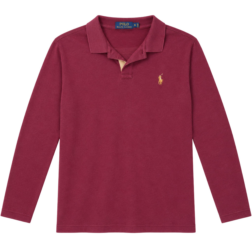 Polo Ralph Lauren Long Sleeve Polo Size XL Maroon 1