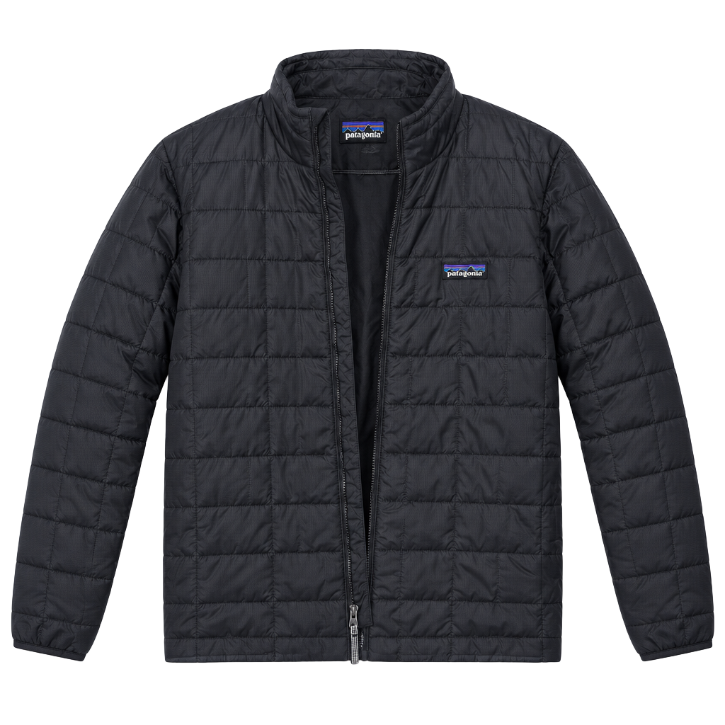 Patagonia Nano Puff Jacket Size L 12 Kids Black 1