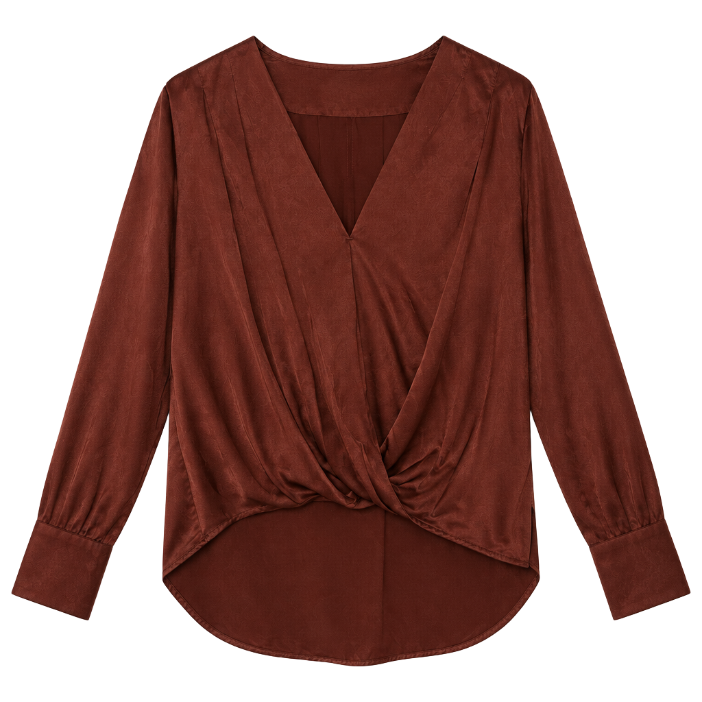 Rag & Bone Silk Blouse Size S Brown 1