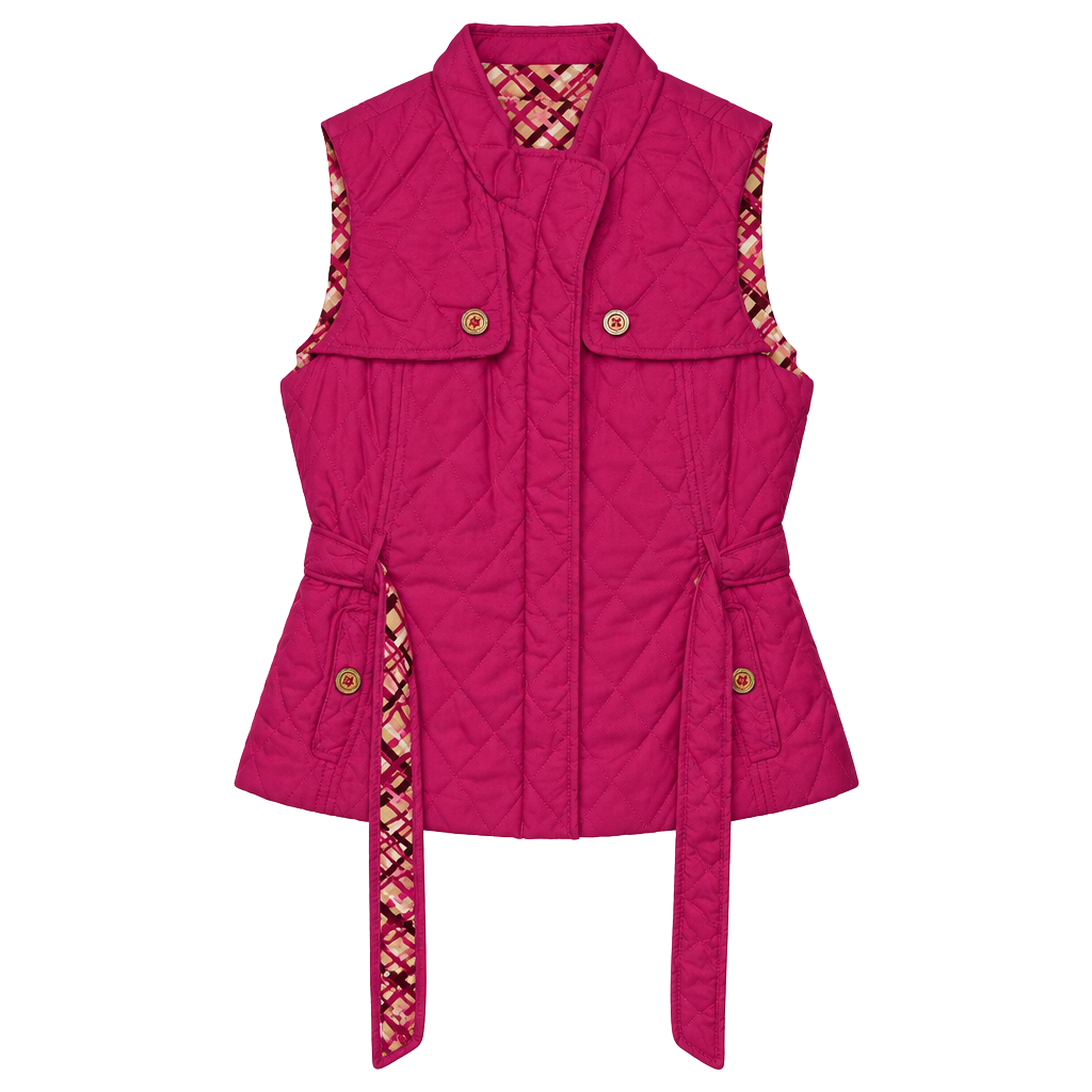 Lilly Pulitzer Reversible Quilted Vest Size XS 1