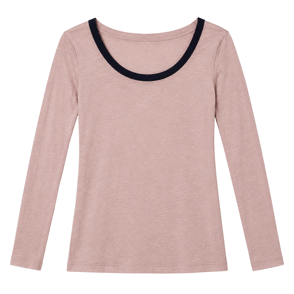 Banana Republic Long Sleeve Top Size S Petite Pink 1