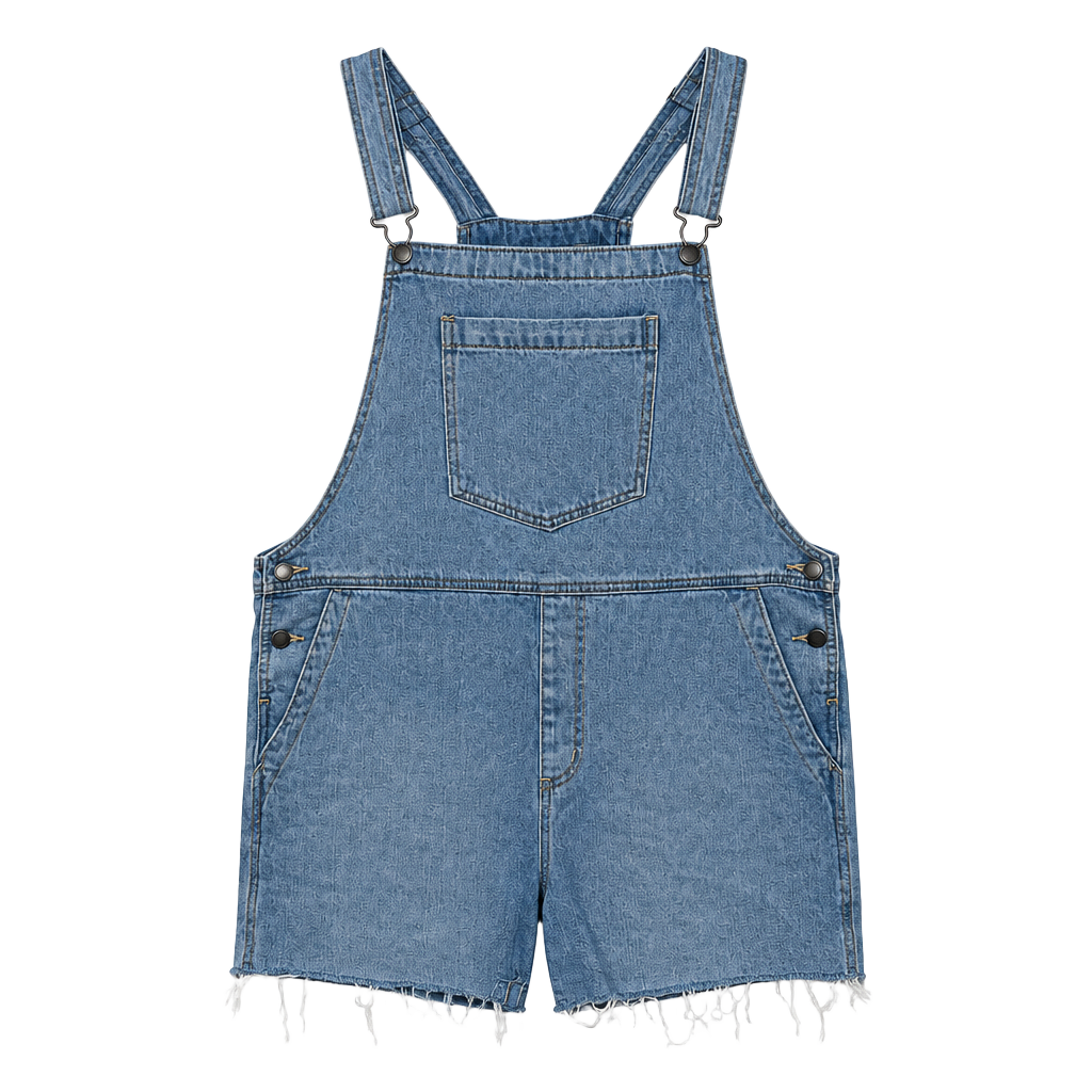 Universal Thread Denim Shortalls Size 14 Blue 1