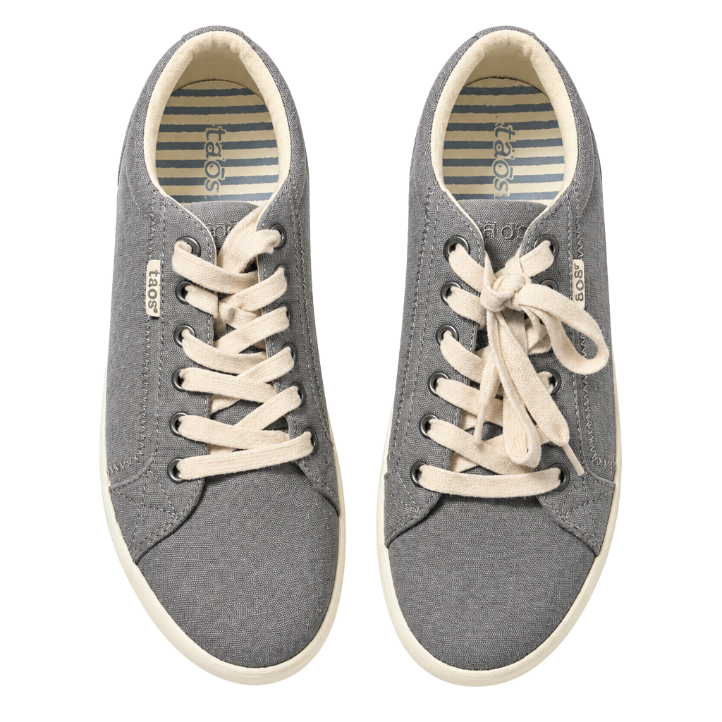 LIS 12 Taos Star Sneaker Gray Canvas Lace Up Shoes 1
