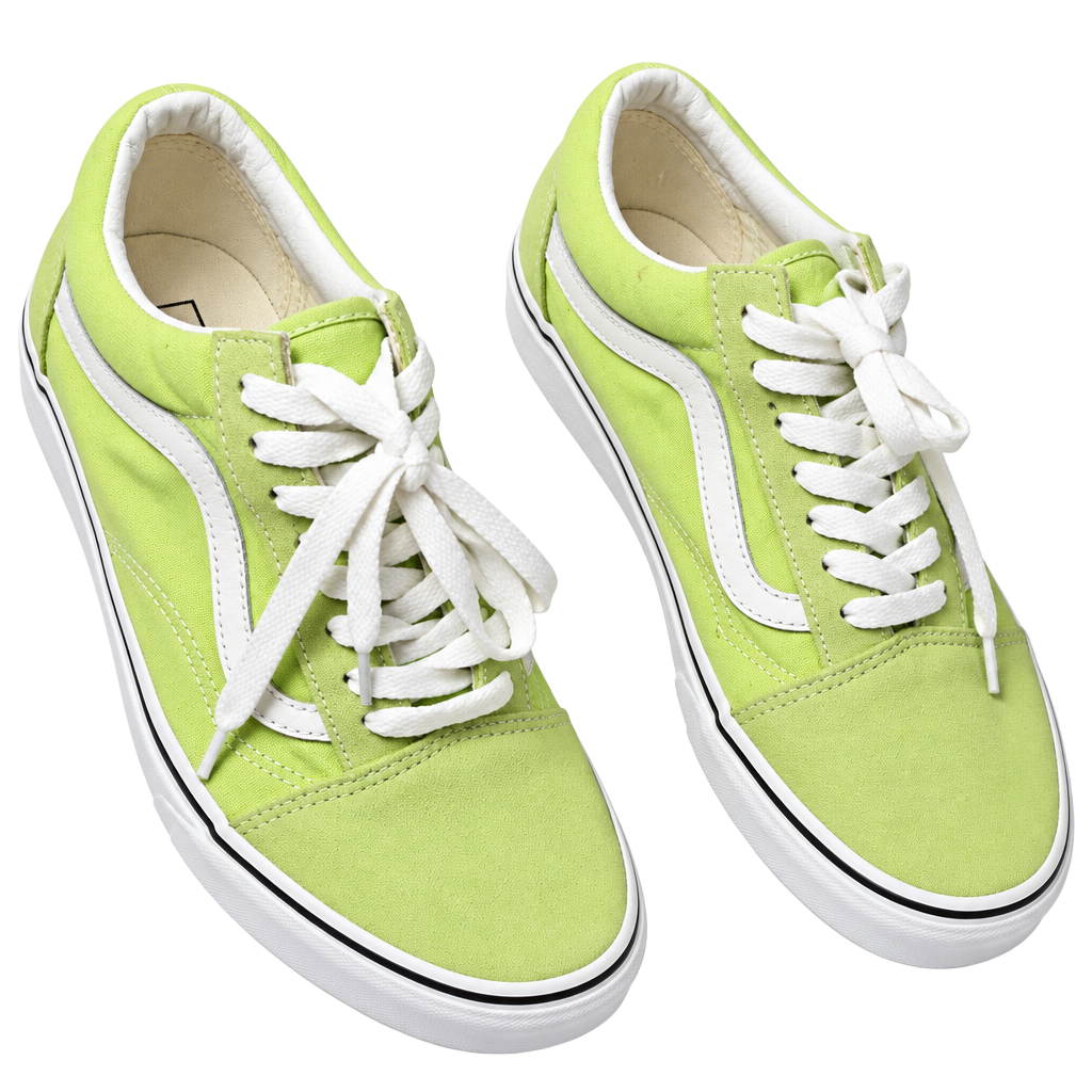 LUS 17 Vans Old Skool Sneakers Size 9 Lime Green Canvas 1
