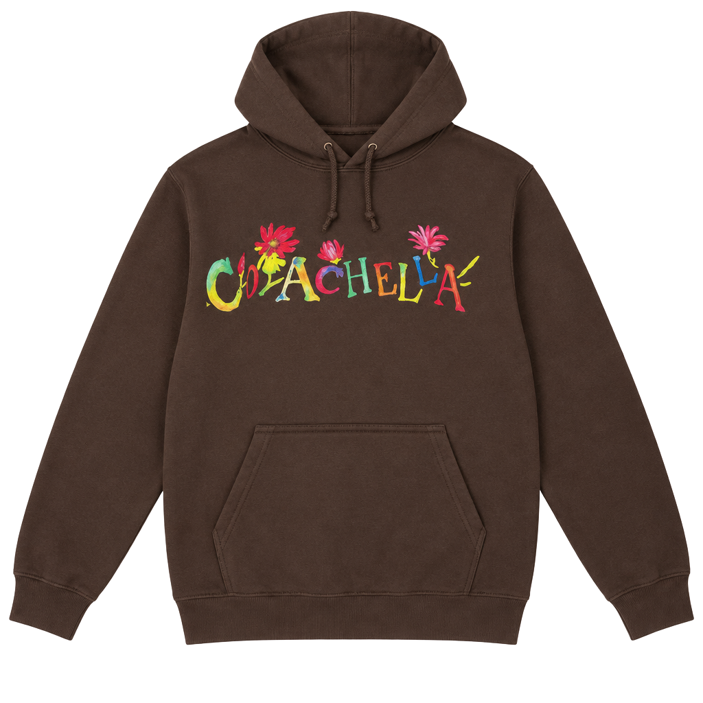 900 Coachella Hoodie Size M Brown Music Festival 2023 1