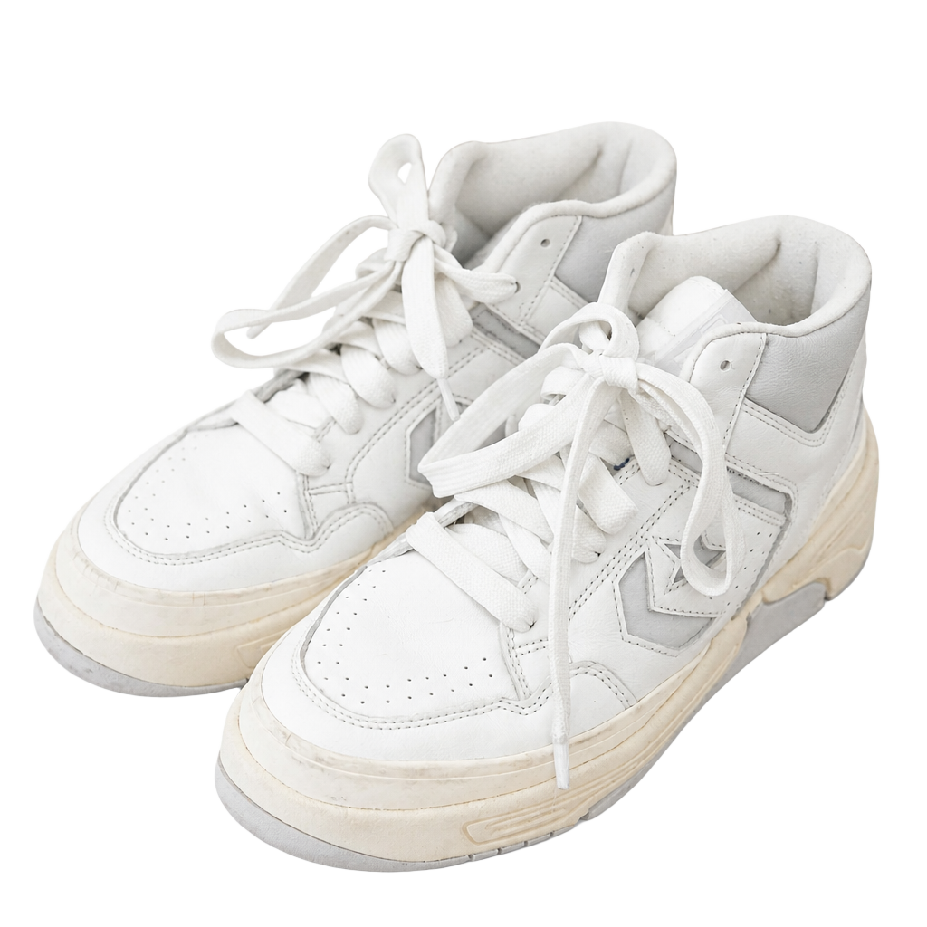 Converse Weapon CX Mid Vintage White Leather Shoes 1