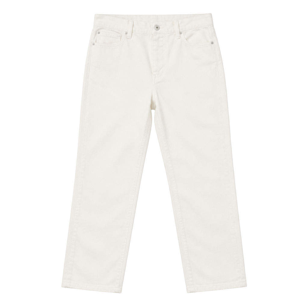 St. John's Bay Women's Straight Leg White Jeans 1