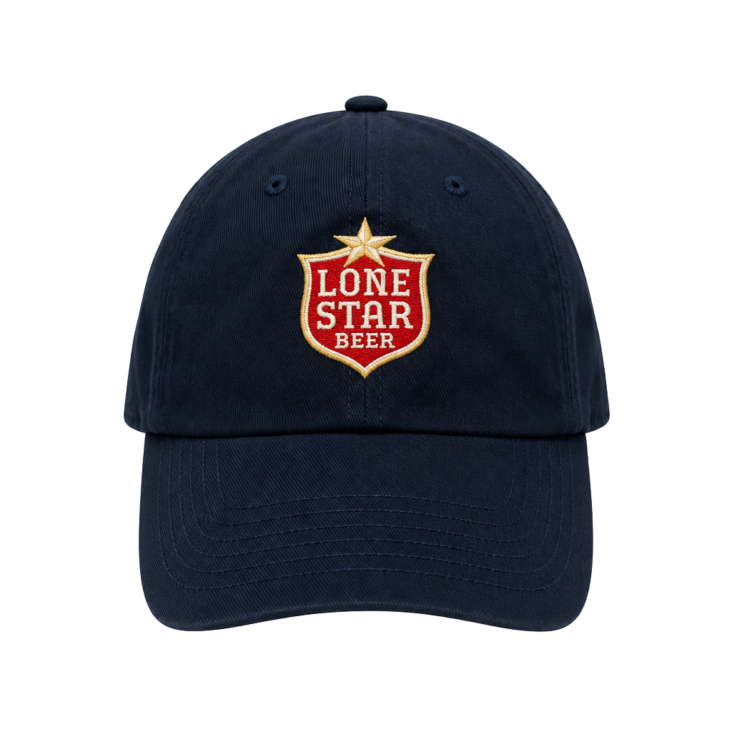 Sportsman Lone Star Beer 1940 Adjustable Navy Dad Hat 1