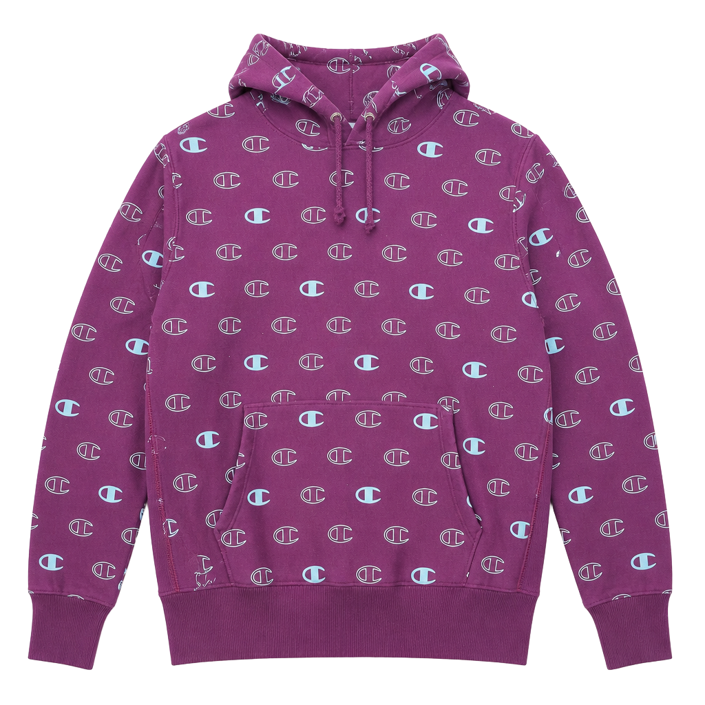 Champion Reverse Weave Purple Hoodie 1