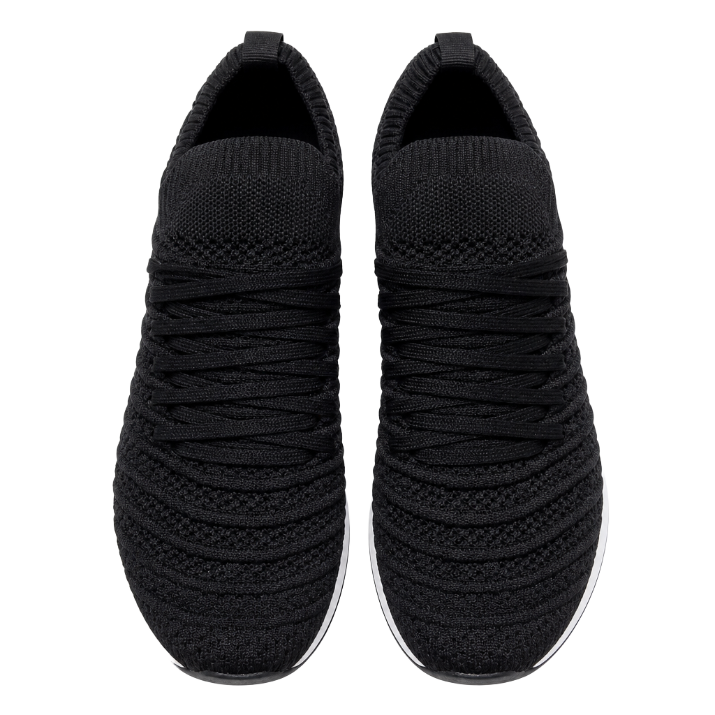 B.O.C. Born Concept Black Knit Slip-On Casual Walking Sneakers 1