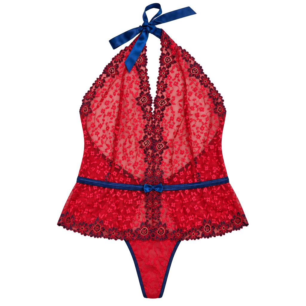 Journelle 3X Red Lace Bodysuit 1