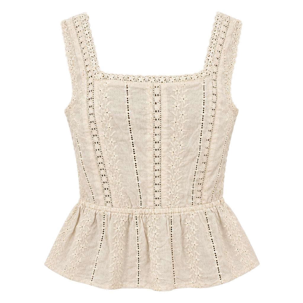 And Now This Top Size M Cream Peplum 1