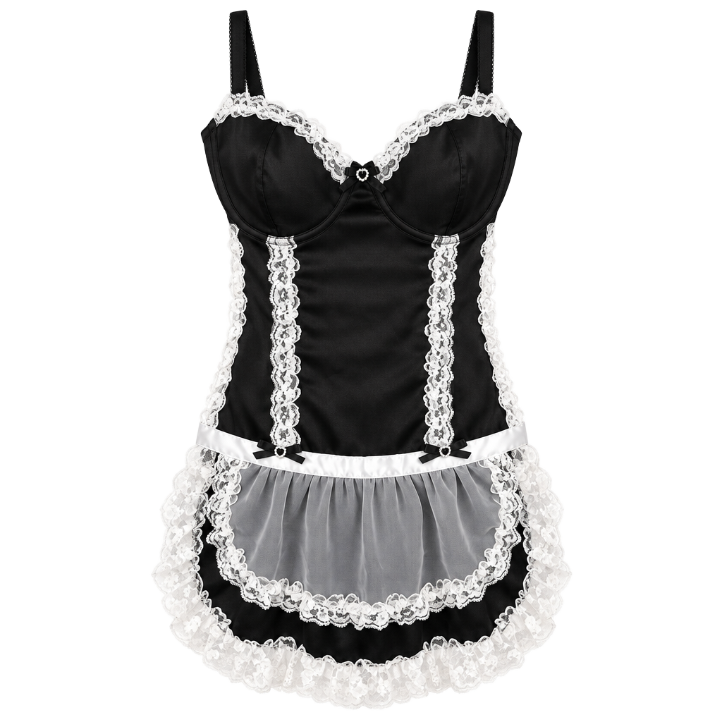 Fredericks Of Hollywood French Maid Corset L 1