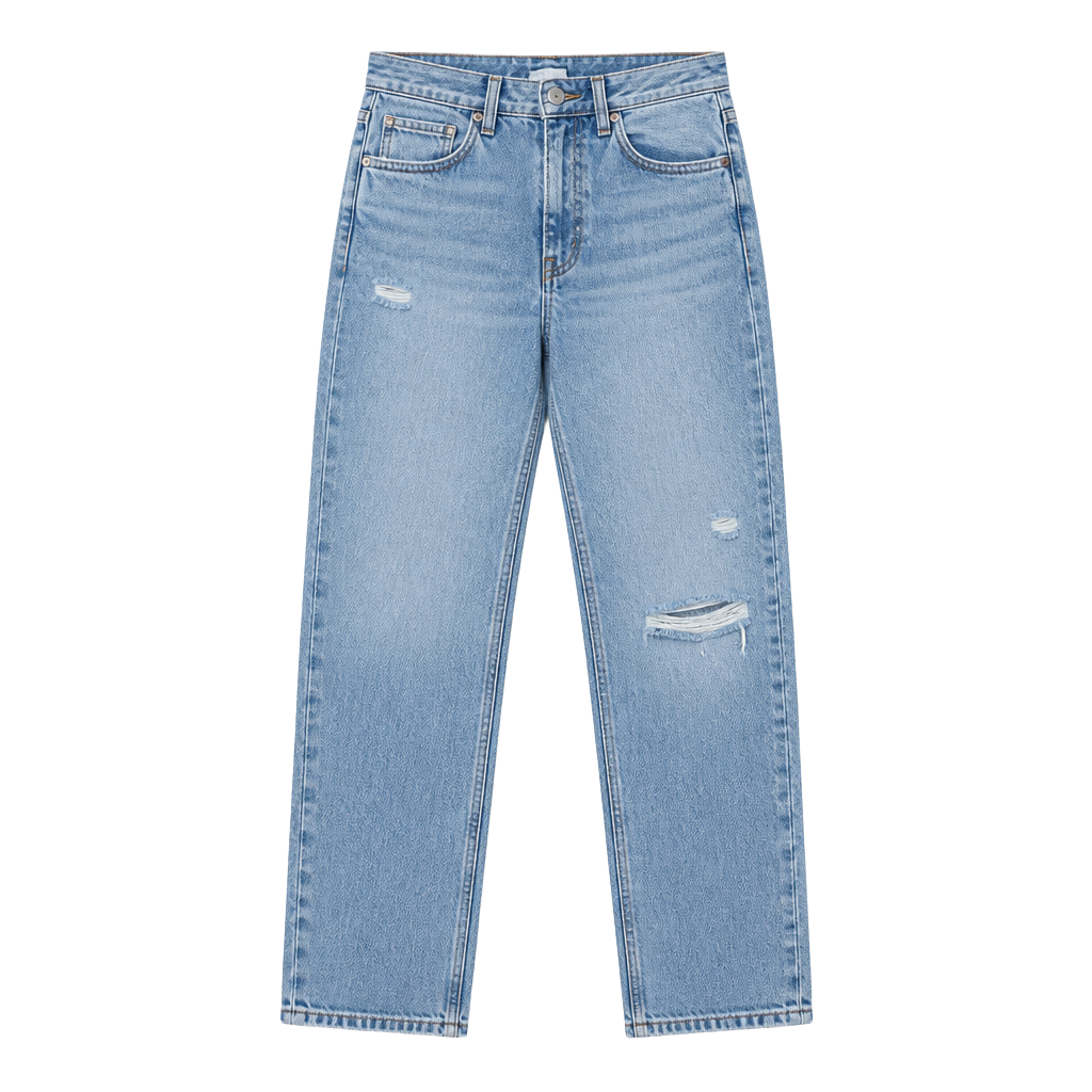 American Eagle Mom Jean Size 00 Light Wash Ripped AirFlex Comfort Stretch.US 00 1