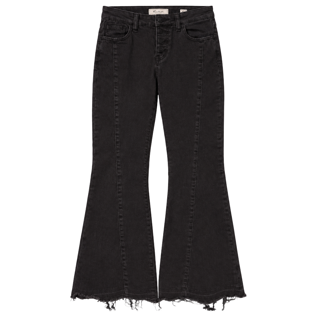 KanCan Flare Jeans Black Denim 1