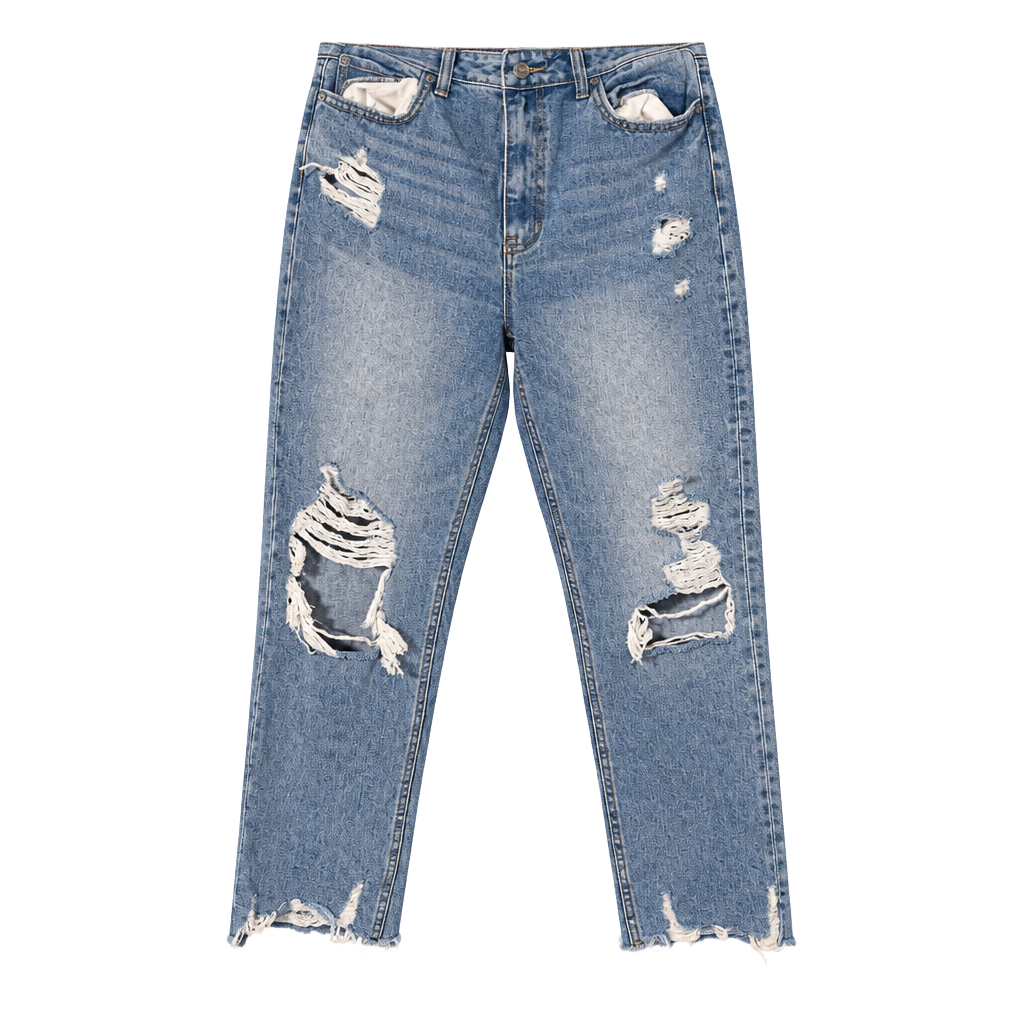 American Eagle Distressed Mom Jeans Size 12 Short 1