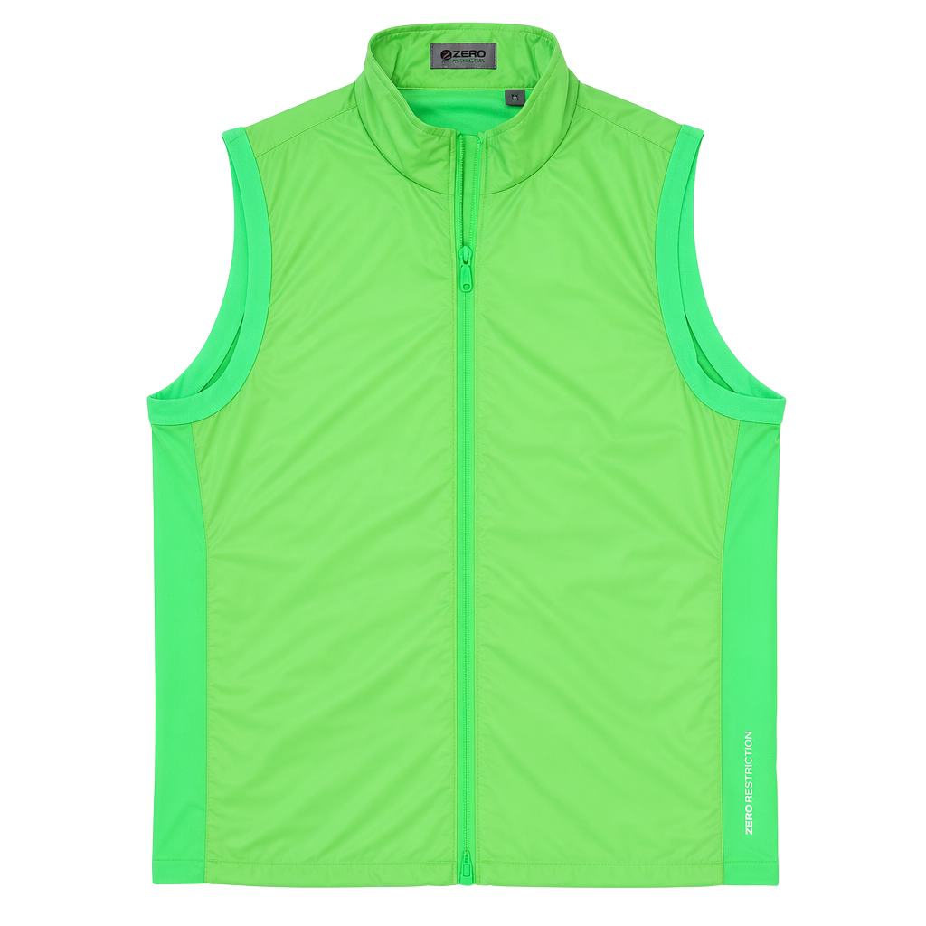 G/FORE Sleeveless Golf Vest Zip Closure Lime Men's Size M GMO000047 1
