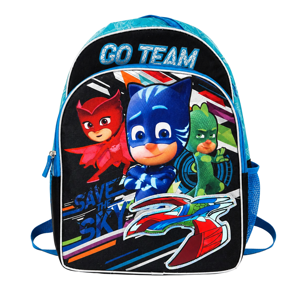 PJ Masks Backpack 16" Owlette Gekko Catboy 1