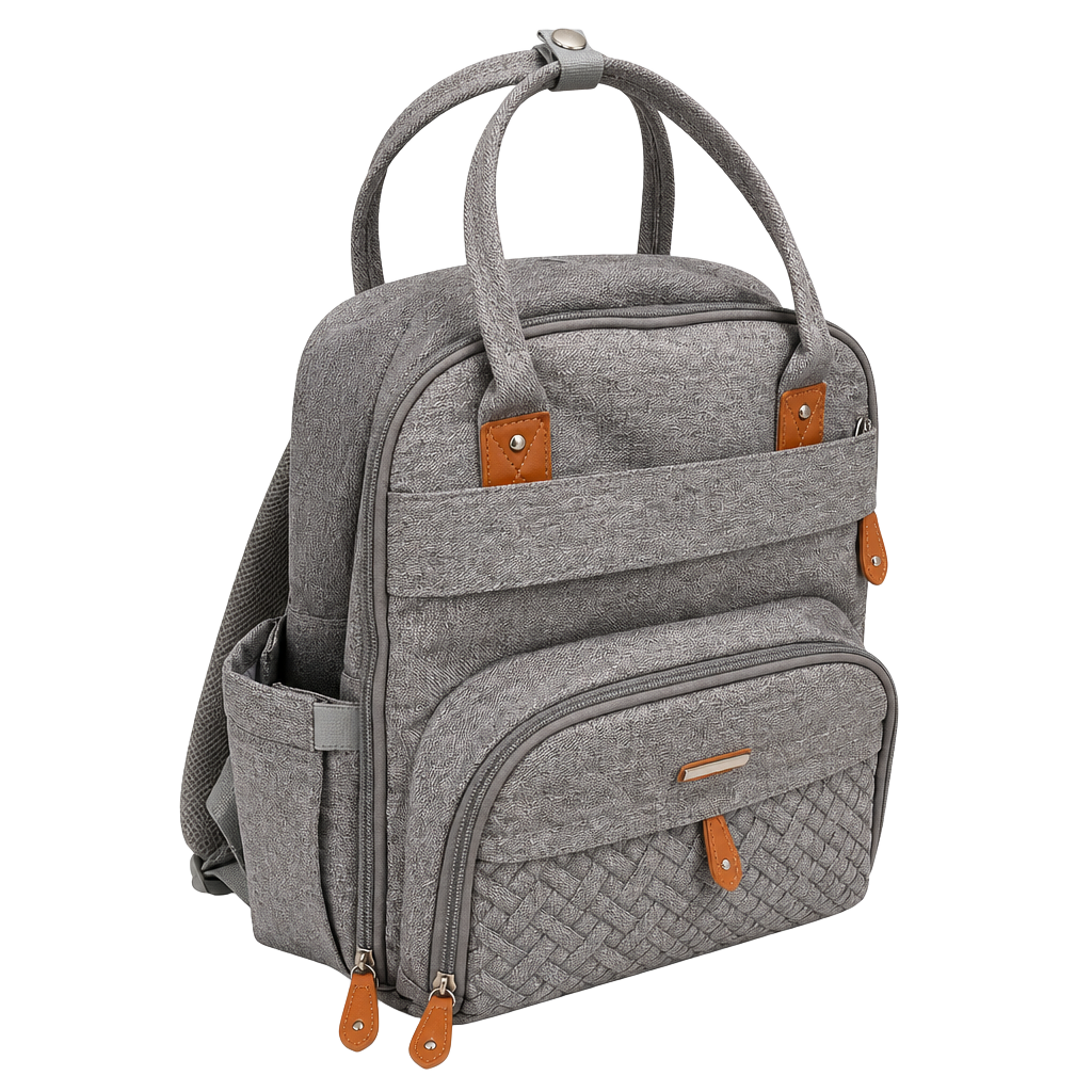 BabbleRoo Diaper Bag Backpack with Changing Pad & Stroller Straps 1