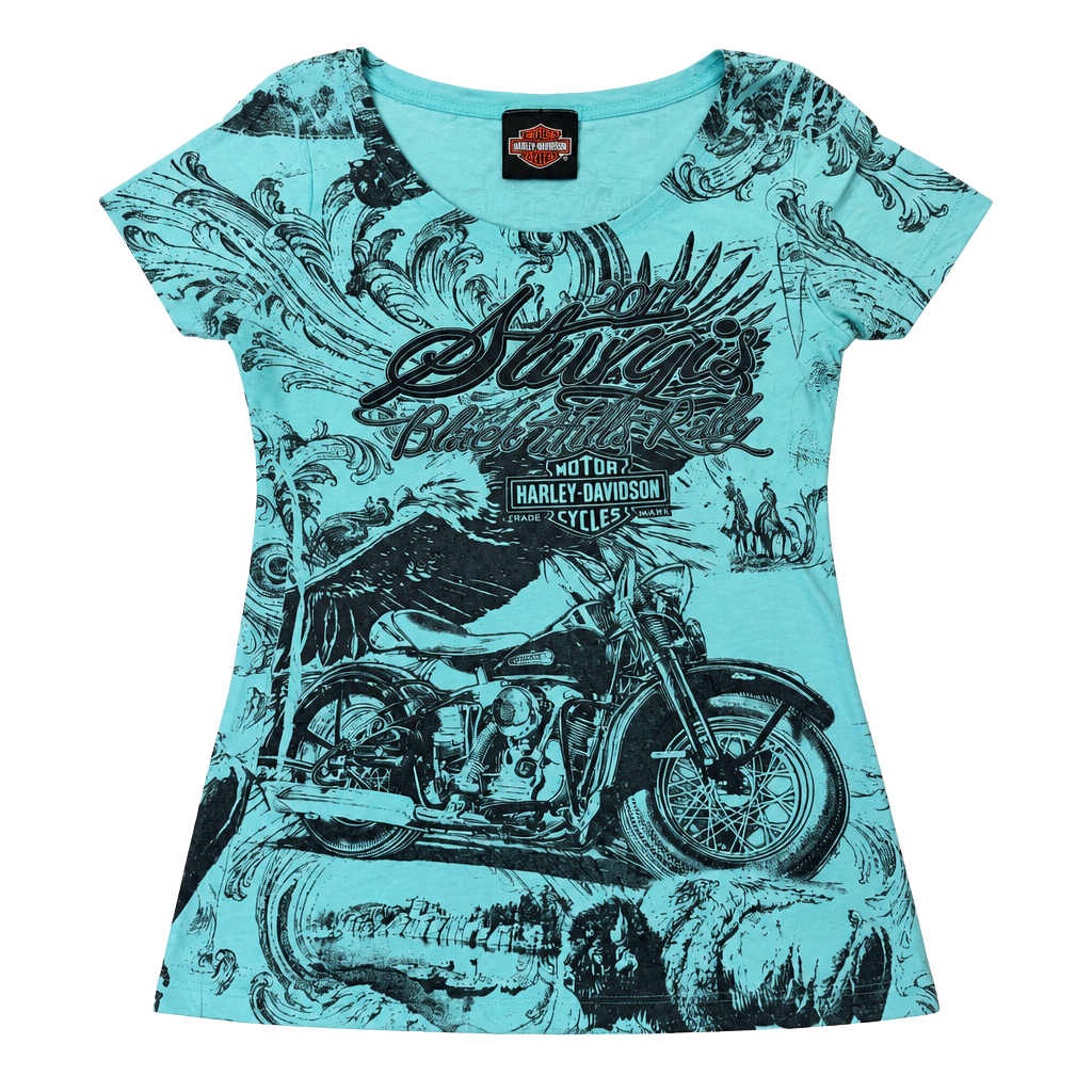 Harley-Davidson Sturgis Black Hills Rally Graphic T-Shirt Blue 1