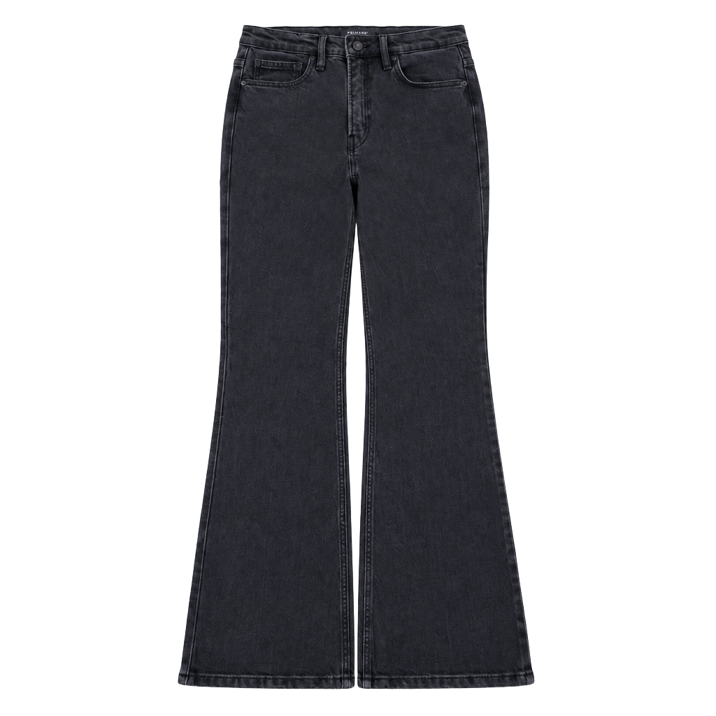 Good American Good Standard Kick Flare Size 0/25 Black Jeans 1