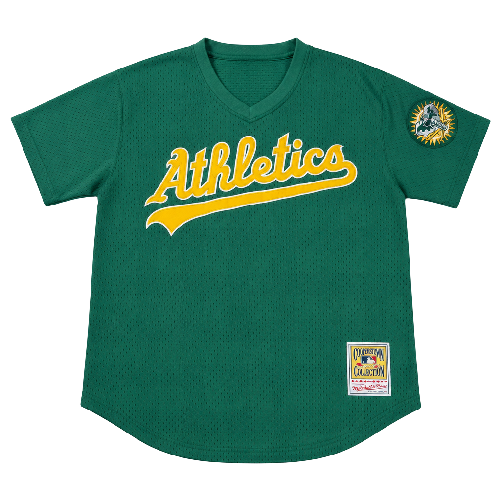 Mitchell & Ness 1998 Rickey Henderson Authentic Practice Jersey 48XL 1