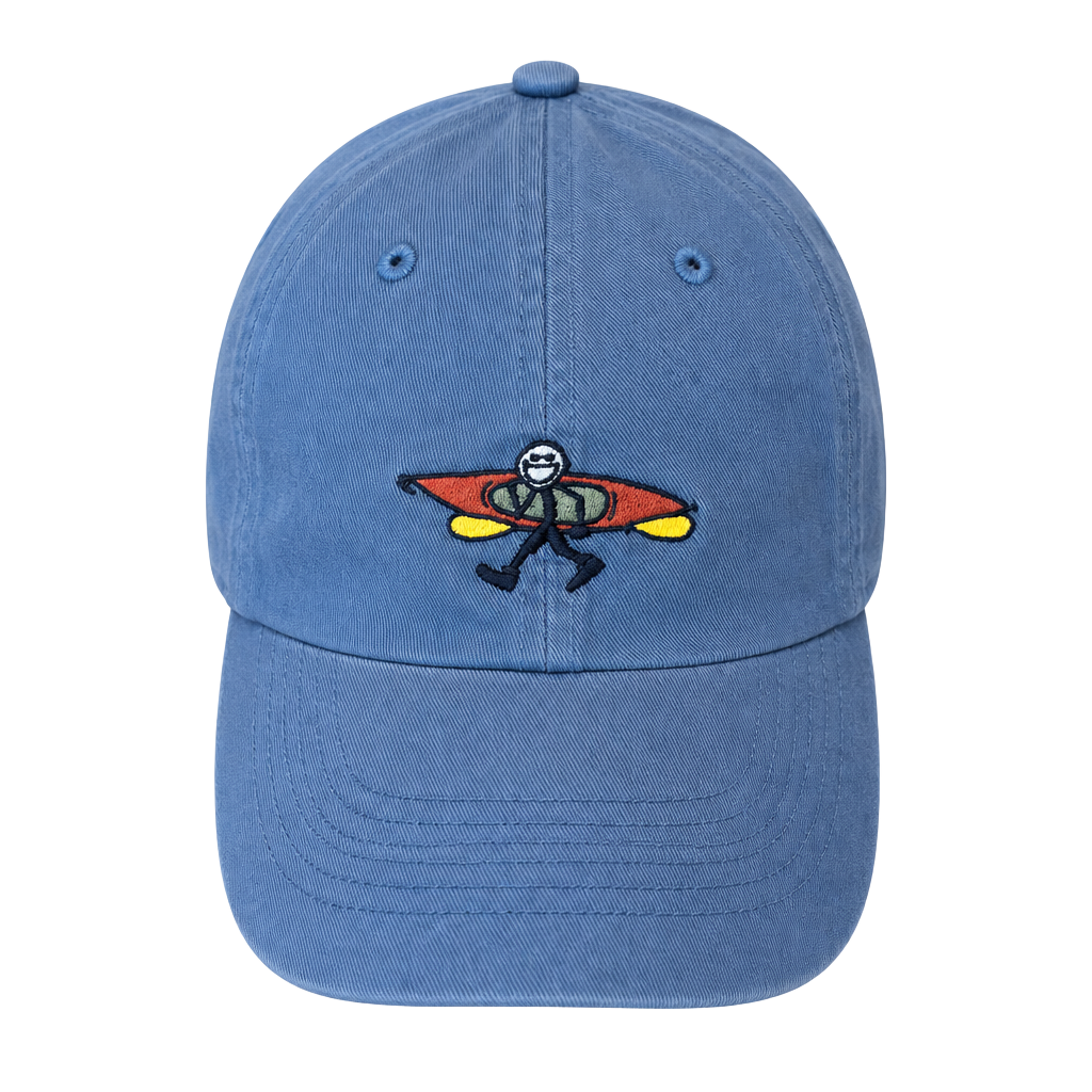 Life Is Good Kayaker Baseball Cap Blue Embroidered Dad Hat 1