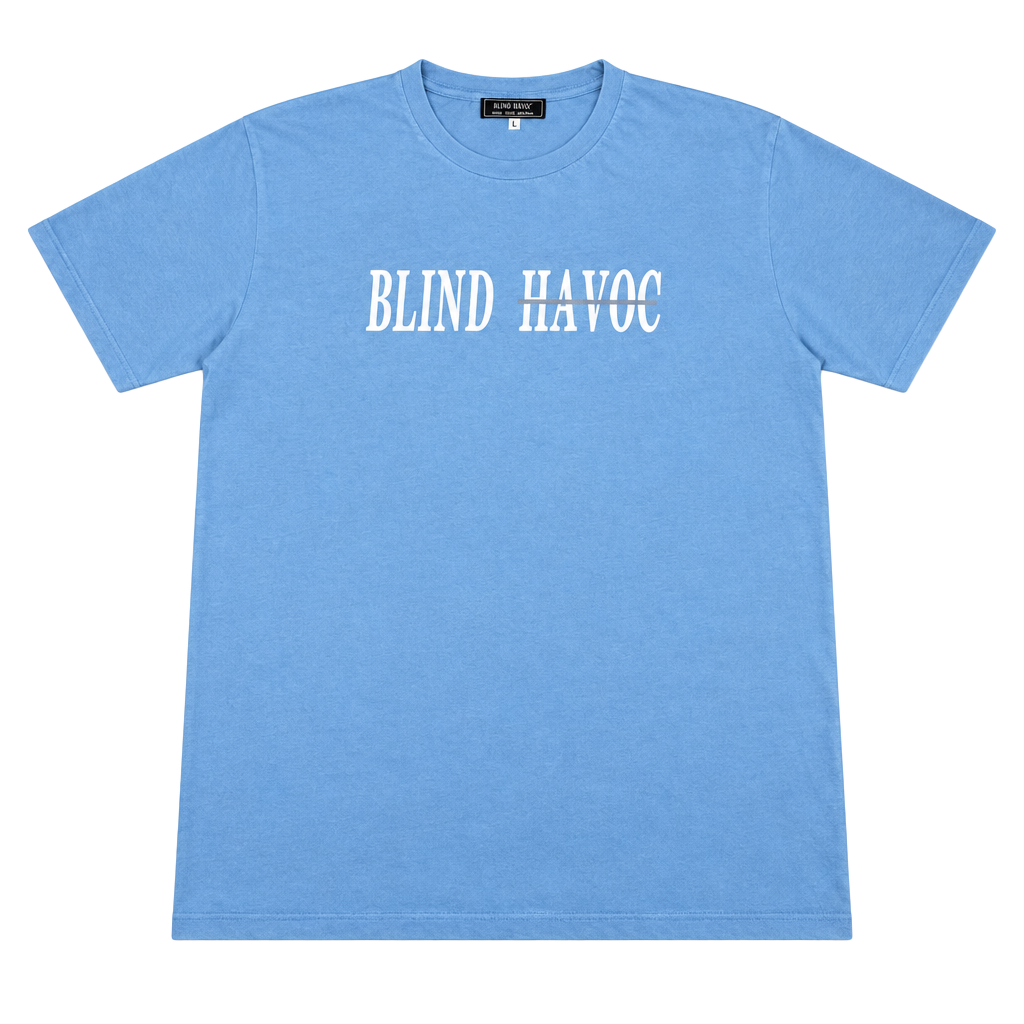 Blind Havoc Graphic T-Shirt Size L Blue 1