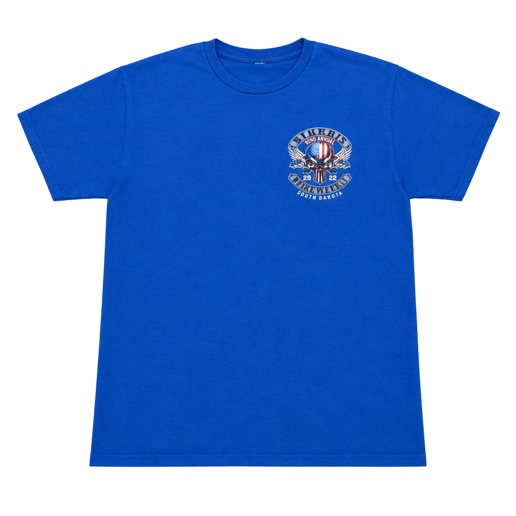 Sturgis Motorcycle Rally 2022 Graphic T-Shirt Blue 1