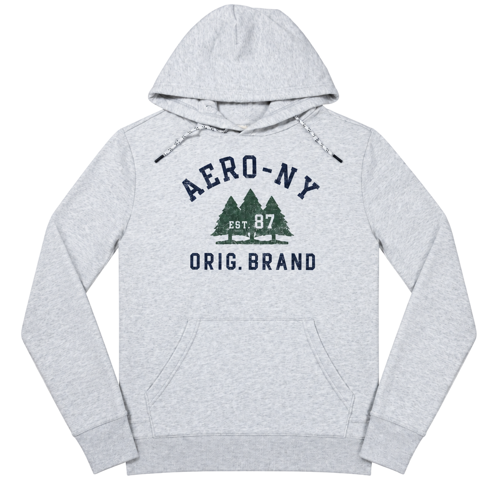 Aeropostale Hoodie Size S Gray Pullover Graphic Sweatshirt 1