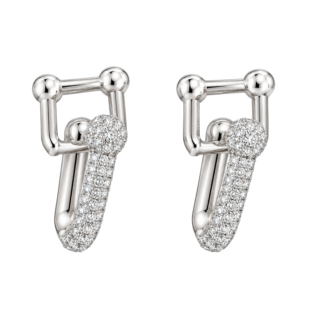 Tiffany hardware inspired earrings in 925 silver 1
