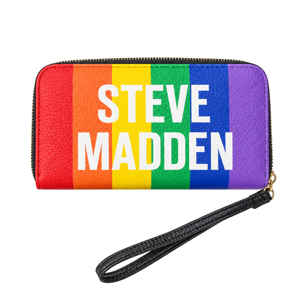 Steve Madden Rainbow Pride Zip-Around Wallet Wristlet 1