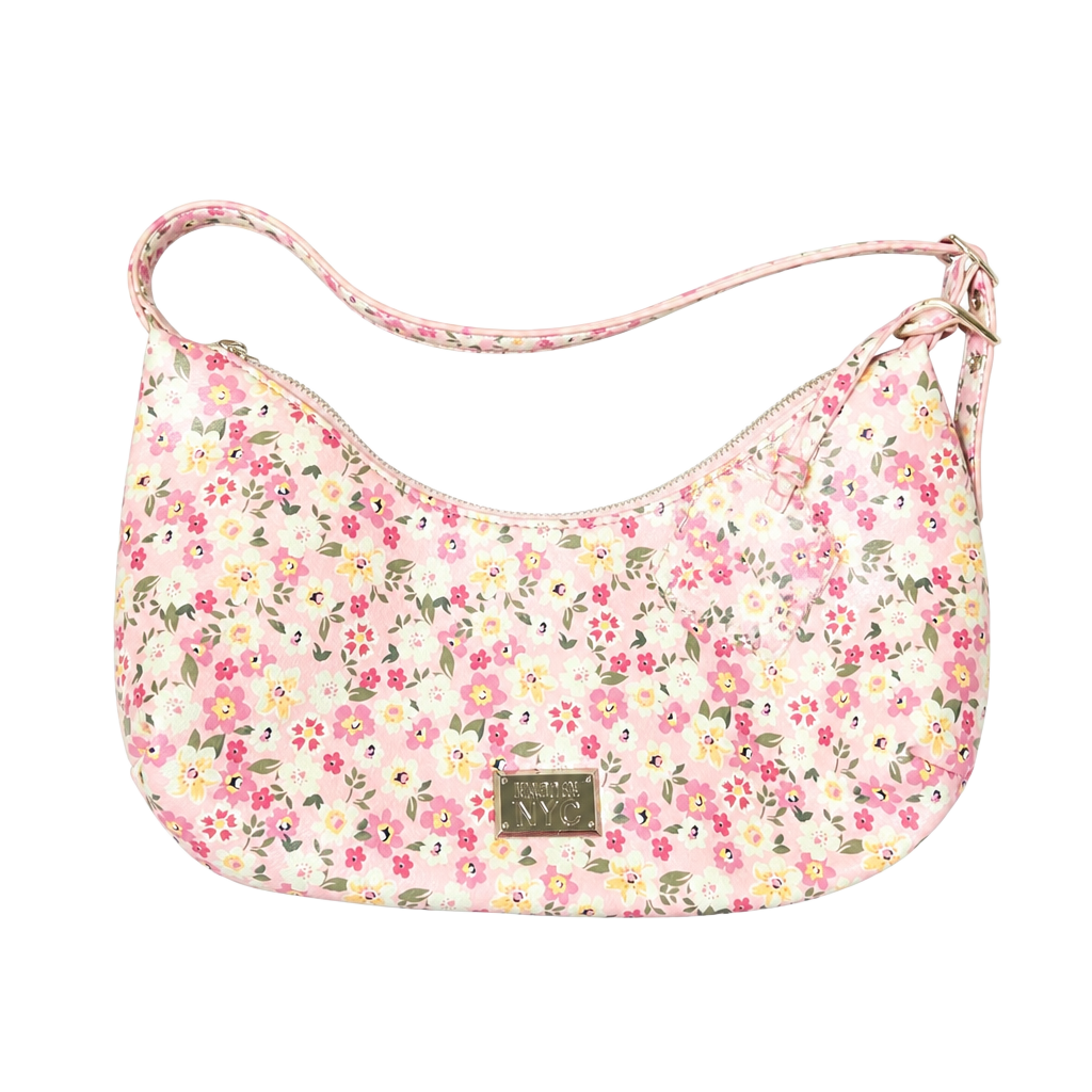 Madden NYC Pink Floral Print Hobo Shoulder Bag 1