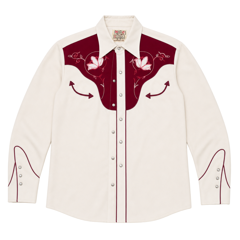 Vintage H Bar C Embroidered Western Shirt 1