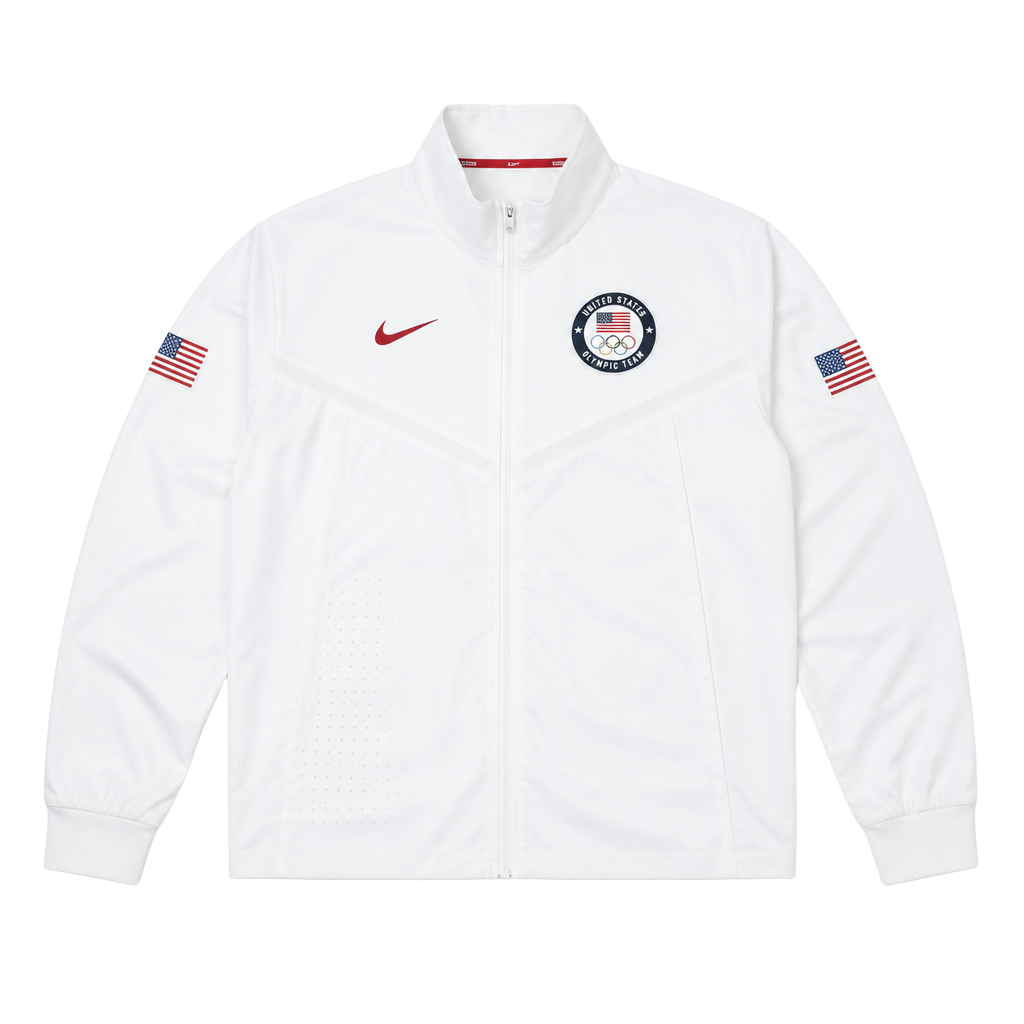 Nike Team USA Olympic Windrunner Men's Medal Stand Jacket (Small, White) 1