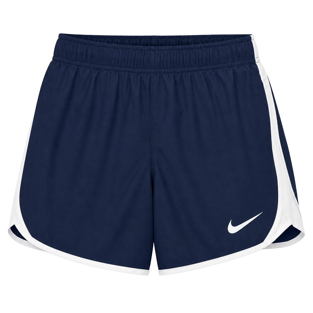 Nike Womens Dri-Fit Tempo Running Shorts - Navy/White - Medium 1