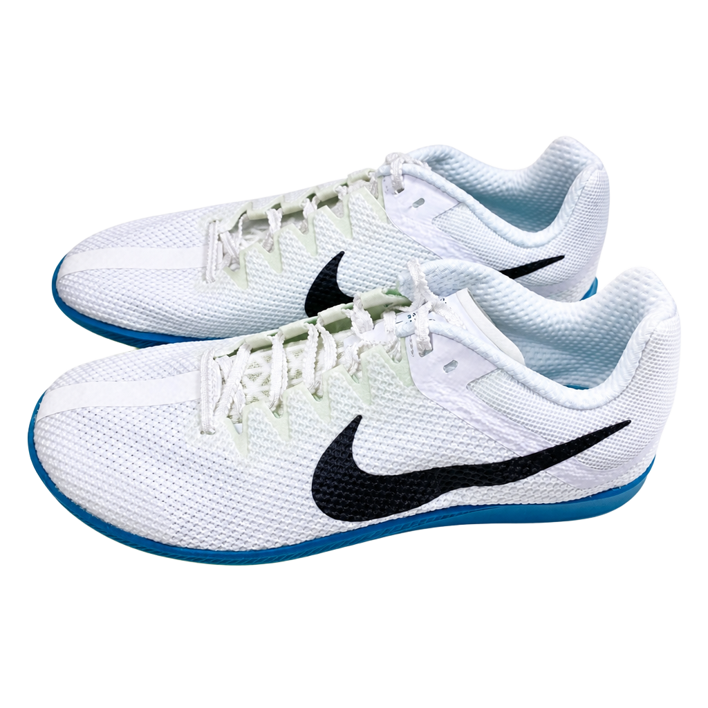 Nike Zoom Rival Distance Track Spikes White Black Blue Size 9.5 1