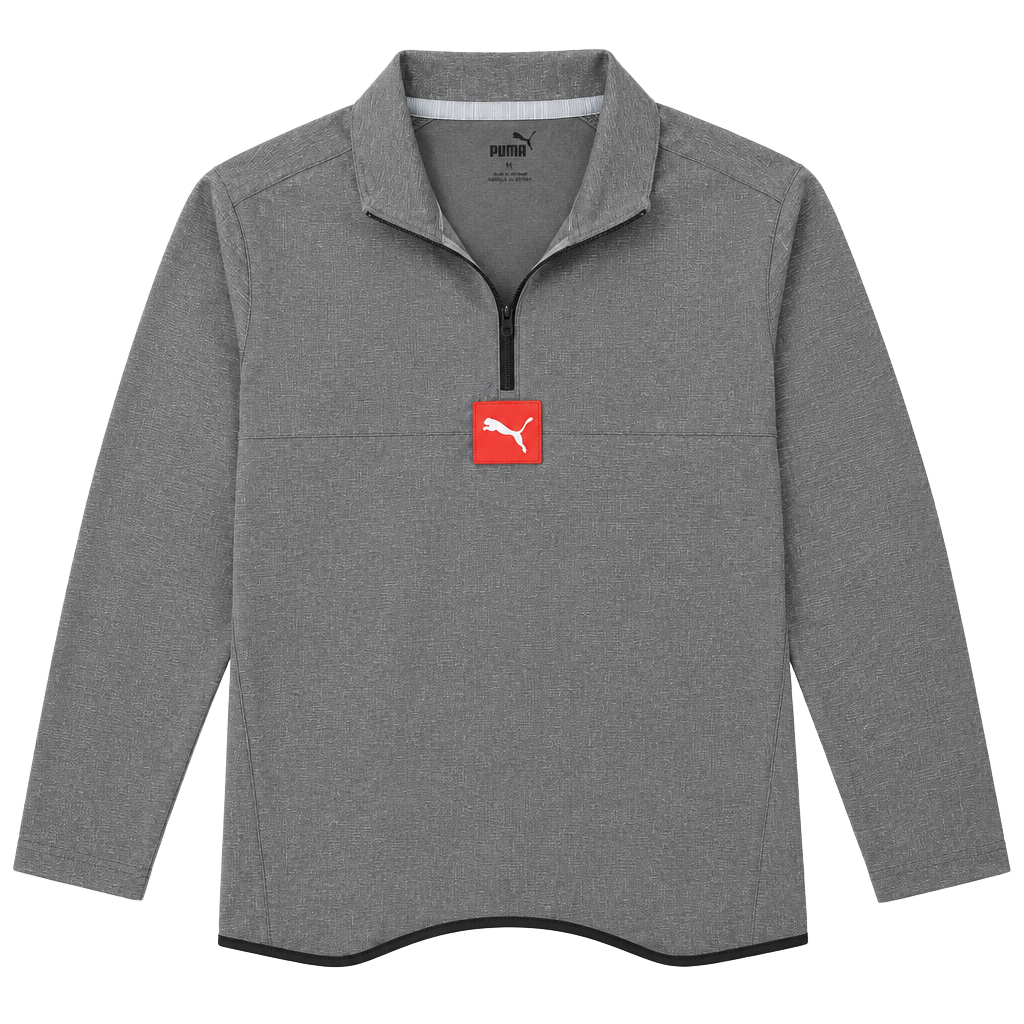 Puma 1/4 Zip Pullover Size L Gray 1