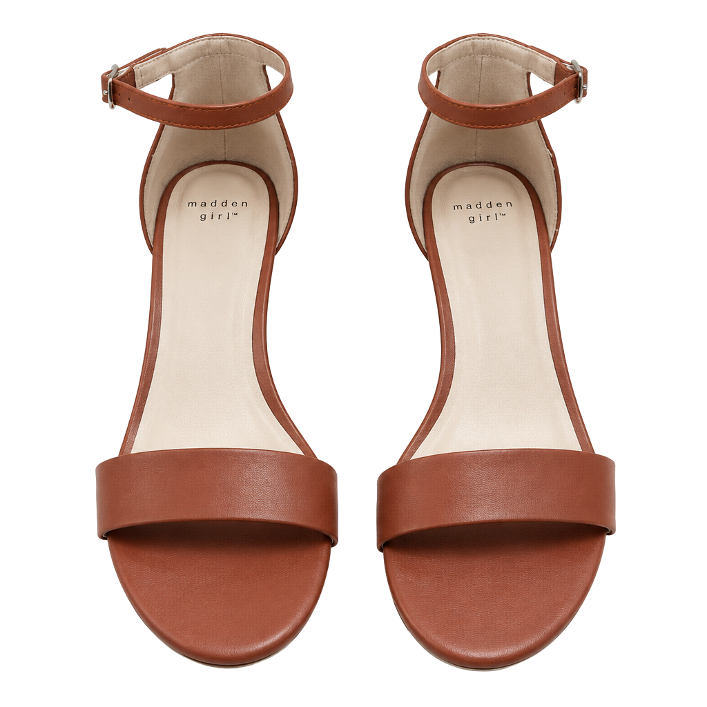 Brown Ankle Strap Heels 1