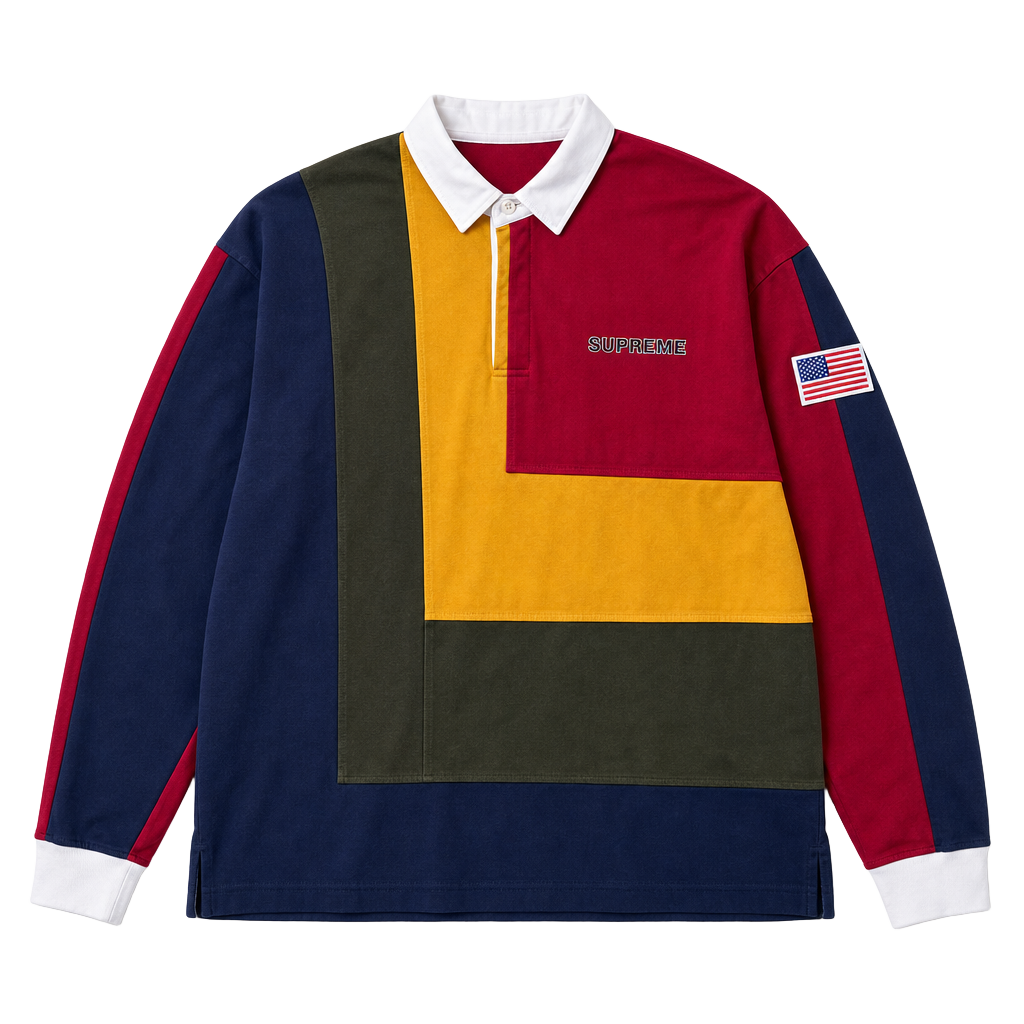 Supreme SS20 7's Colorblock Rugby Shirt 1